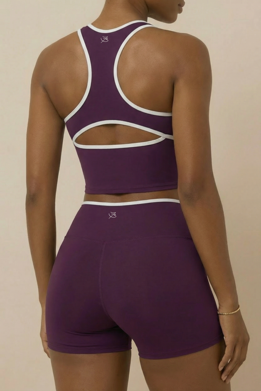 Rachelle High Waist Shorts Active Set