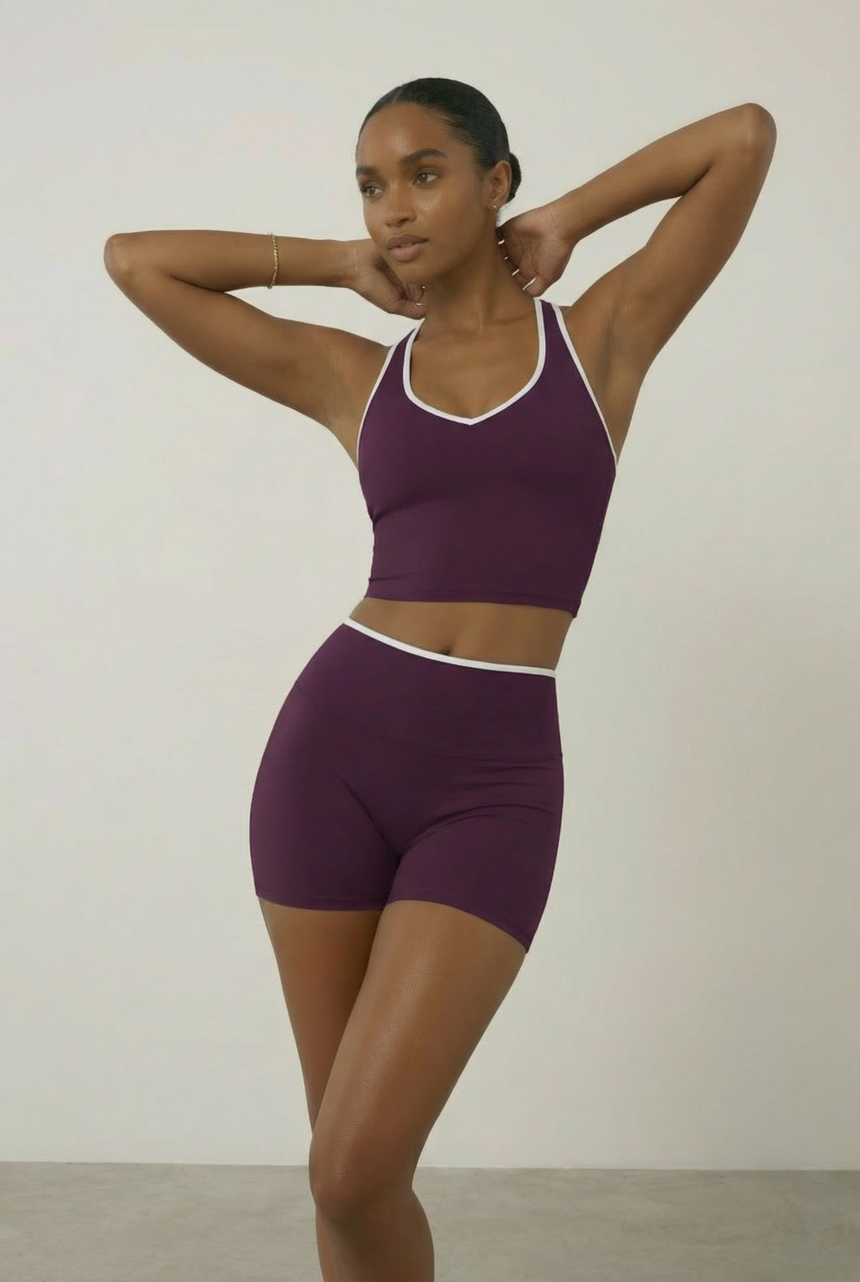 Rachelle High Waist Shorts Active Set