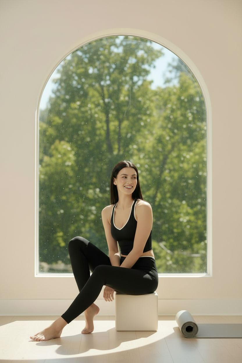 Rachelle High Waist 7/8 Legging - Black